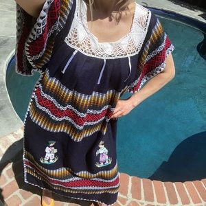 Fun Wool Mexican dress !
